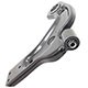 Bandeja da suspenso - Grazzimetal - Ford Fiesta Hatch Class 1.0 mpi 2P de 1999 at 2000 - Fiesta 2000 at 2002 - com bucha - com DH - dianteiro - lado do passageiro - cada (unidade) - FO3004HGG