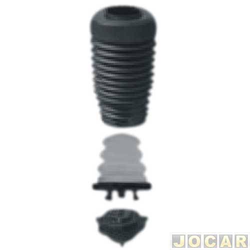 Kit do amortecedor dianteiro - RC Borrachas - Fiesta 1.6 (supercharger 1.0) 2003 em diante - EcoSport 1.0 2003 até 2006 - completo - sem rolamento ...