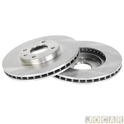 Disco de freio - TRW - <b>Chevrolet Corsa Hatch Wind 1.0 MPFI 4P de 1999 at 2002</b> - Corsa 1994 at 2002 - Sedan/Classic 1995 at 2012 - aro 14 - ventilado - 260mm - par - RCDI03000