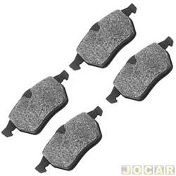Pastilha do freio - Nakata - <b>Audi A4 Sedan 2.4 V6 30V Multitronic 4P de 2002 at 2003</b> - Passat 1991 at 1996 - A3 1.8 20V 1997 at 2006 - A4 1.8/2.4/2.8 20V/30V 1994 at 2006 - dianteiro - jogo - NKF1194P