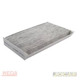 Filtro da cabine - Wega Motors - <b>Renault Fluence Privilge 2.0 16V CVT Hi-Flex 4P de 2010 at 2018</b> - Fluence 2.0 16V Hi-Flex 2010 at 2018 - carvo ativado - cada (unidade) - AKX1396/C