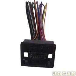 Conector adaptador para rdio - Chevrolet Onix Hatch LS 1.0 8V SPE/4 cmbio manual Flex 4P de 2012 at 2016 - Cobalt/Onix/Prisma/Spin - cada (unidade)
