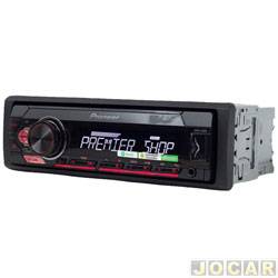 Auto rdio MP3 player - Pioneer - midia receiver - USB/controle remoto/Mixtrax - cada (unidade) - MVH-S118UI