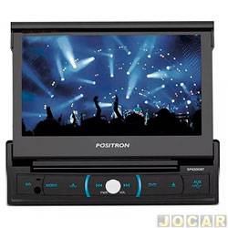 DVD player - Psitron - Tela 7 Retratil-bluetooth/sd/usb/entrada cmera - cada (unidade) - SP6330BT