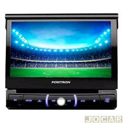 DVD player - Pósitron - Tela 7 Retratil-bluetooth/sd/usb/TV - cada (unidade) - SP6730BT