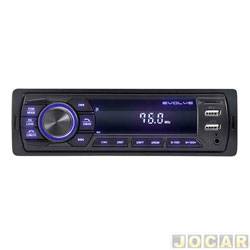 Auto rdio MP3 player - Multilaser - Evolve Bluetooth - USB/AUX/MP3 - cada (unidade) - P3348