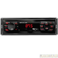 Auto rdio MP3 player - FP Import - MP3 FM - Bluetooth/USB/SD - com controle - cada (unidade) - 638-57