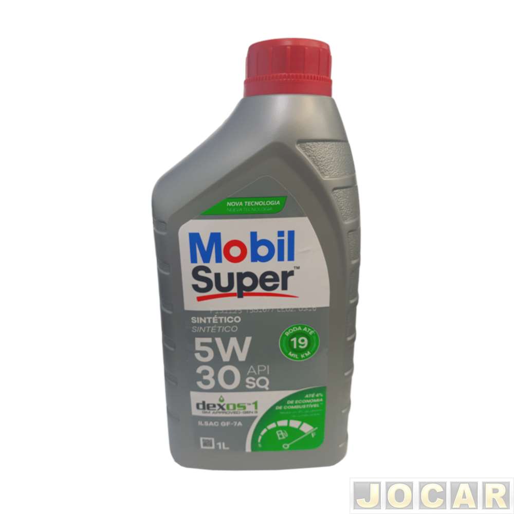 Óleo do motor - Mobil - Super Dexos 1 - 5W-30 API SQ - Ilsac GF-7A - sintético - 1L - cada (unidade) - API SQ/5W-30