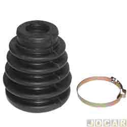 Kit reparo junta homocintica - Jahu - <b>Fiat Fiorino Pick-up LX 1.6 mpi de 1994 at 1997</b> - Uno/Prmio/Elba/Fiorino 1991 at 1996 - lado cmbio - sem rolamento - cada (unidade) - 60497-3