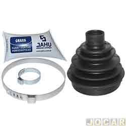Kit reparo junta homocintica - Jahu - <b>Fiat Palio Hatch ELX 1.6 mpi 16V 4P de 2000 at 2003</b> - Tipo 1.6 1993 at 1997 - Palio/Weekend 1.6 1996 at 2003 - lado roda - com graxa - cada (unidade) - 62112-3