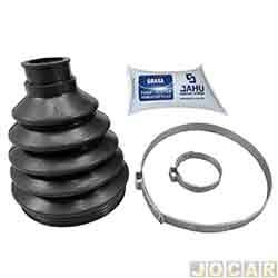 Kit reparo junta homocintica - Jahu - <b>Fiat Dobl Essence 1.8 16V Flex de 2011 at 2021</b> - Dobl 1.8 2003 at 2021 - Stilo 2002 at 2011 - lado roda - cada (unidade) - 68205-6