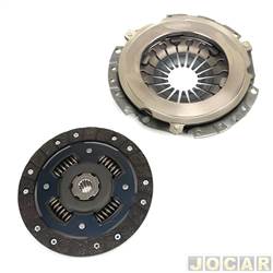 Kit de embreagem - Mecarm - <b>Chevrolet Onix Hatch RS 1.0 Turbo 12V cmbio automtico Flex 4P de 2021 em diante</b> - Onix 1.0 2019 em diante - dimetro 180mm - 14 estrias - sistema usa atuador - jogo - 76367