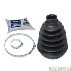 Kit reparo junta homocintica - Jahu - <b>Chevrolet Astra Hatch GL 1.8 MPFI 2P de 1998 at 2001</b> - Astra 1999 at 2011 - Zafira 2001 at 2012 - lado roda - borracha - cada (unidade) - 32018-7
