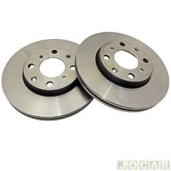 Disco de freio - Fremax - <b>Honda Fit LX-MT 1.4 8V Flex de 2006 at 2008</b> - Honda Fit 1.4 8v 2003 at 2008 - 1.5 16v 2005 at 2008 - ventilados - 4 furos - dianteiro - par - BD3900