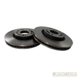 Disco de freio - Fremax - <b>Hyundai Tucson GL 4X2 AT 2.0 16V Flex 4P de 2012 at 2016</b> - Tucson 2.0/2.7 2004 at 2016 - Sportage 2005 at 2010 - ventilado - dianteiro - par - BD5171