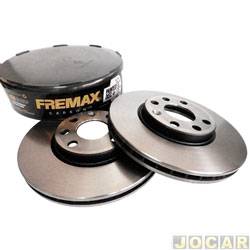 Disco de freio - Fremax - <b>Chevrolet Corsa Hatch Wind 1.0 MPFI 2P de 1999 at 2002</b> - Corsa 1.0/1.4 1996 at 2012 - Montana 2003 at 2022 - ventilado - 4 furos - 240mm - dianteiro - par - BD7966