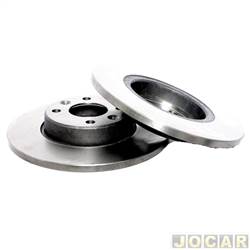 Disco de freio - TRW - <b>Renault Sandero Tech Run 1.0 16V Hi-Flex de 2013 at 2014</b> - Logan 2007 at 2013/Sandero 2007 1.0 16V/1.6 8V - slido - dianteiro - par - RPDI04320