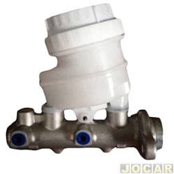 Cilindro mestre do freio - ROC - <b>Mitsubishi L-200 Cabine Dupla Triton GL 4X2 MT 2.4 16V Flex de 2012 at 2015</b> - L-200 Triton 2007 em diante - 2 furos - cada (unidade) - 27134