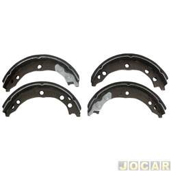 Sapata de freio - ROC - <b>Fiat Ducato Van Combinato 2.8 JTD de 2005 at 2009</b> - Ducato 2.3/2.8 2005 em diante - freio a disco na traseira - jogo - 27772