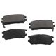 Pastilha do freio - Cobreq - Mitsubishi Pajero Full 4X4-AT HPE 3.8 V6 gasolina 2P de 2004 at 2009 - Space Wagon 2.4 1998 at 2004 - Pajero 1994 at 2008 - sistema Akebono - com alarme - traseiro - jogo - N-1340