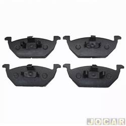 Pastilha do freio - TRW - <b>Volkswagen Fox 1.0 8V Plus Total Flex 2P de 2003 at 2010</b> - A3/Golf 1.6/2.0 1999 at 03/2002 - New Beetle 1998 at 2002 - Fox 1.0/1.6 aro 14 - sem alarme - sistema Teves - dianteiro - jogo - RCPT02720