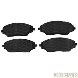 Pastilha do freio - TRW - <b>Volkswagen Gol Plus 1.0 Mi Total Flex 2P - G4 de 2005 at 2009</b> - Gol/Parati/Saveiro 1.0/1.6/2.0 1996 at 2008 - sistema Teves - dianteiro - jogo - RCPT02140