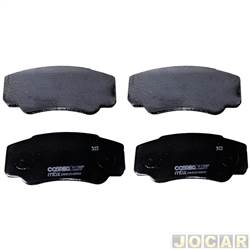 Pastilha do freio - Cobreq - <b>Fiat Ducato Van Combinato 2.8 JTD de 2005 at 2006</b> - Boxer/Ducato/Jumper 2001 at 2006 - Jumper 2001 at 2004 - sistema Bosch - Max Performance - traseiro - jogo - N-1169P