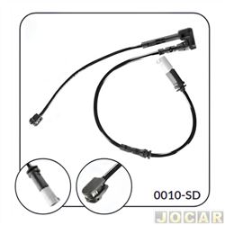 Sensor de desgaste da pastilha de freio - Cobreq - Mini Countryman 2010 at 2016 - dianteiro - cada (unidade) - 0010-SD