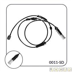 Sensor de desgaste da pastilha de freio - Cobreq - Mini Cooper S 2006 at 2016 - dianteiro - cada (unidade) - 0011-SD