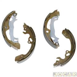 Sapata de freio - ROC - <b>Ford Focus Hatch GL 1.6 8V Flex de 2007 at 2009</b> - Focus 2000 at 2008 - 203 X 39MM - jogo - 23712