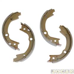 Sapata de freio - ROC - <b>Hyundai Tucson GL 4X2 AT 2.0 16V Flex 4P de 2012 at 2016</b> - Tucson/Sportage 2005 em diante - 170X27MM - C/FREIO A DISCO NA TRAS. - jogo - 24322