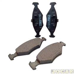 Pastilha do freio - TRW - <b>Fiat Palio Hatch Attractive 1.0 8V Flex 4P de 2011 at 2017</b> - Argo/Mobi 1.0 2016 em diante - C3 1.2/1.5 2012 at 2021 - 208 1.5 2013 at 2016 - sistema Teves - sem anti-rudo - dianteira - cada (unidade) - RCPT12830