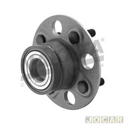 Cubo de roda - Nakata - <b>Honda Fit LX-MT 1.4 16V Flex de 2008 at 2014</b> - Fit/City 2009 at 2018 - com rolamento - para modelos com ABS - 4 furos  freio tambor - traseiro - cada (unidade) - NKF 8138