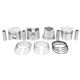 Pisto com anel - Metal Leve - Fiat Palio Hatch EX 1.3 mpi 8V Fire 2P de 2002 at 2003 - Palio/Uno/Siena 1.0 fire 8v 2000 em diante - jogo - SP&A-2463-0,40
