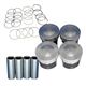 Pisto com anel - Metal Leve - Fiat Palio Hatch 1.8R Flex 2P de 2007 at 2010 - Uno/Palio 2004 at 2010 - jogo - SP&A9190-0,40