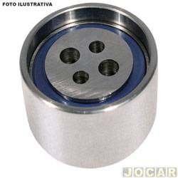 Polia tensor da correia - Gates - <b>Volkswagen Fox 1.6 8V Plus Total Flex 2P de 2003 at 2010</b> - Fox 1.6 8v 2003 em diante/Voyage 1.0 8v 2009 em diante - dentada - cada (unidade) - T43061