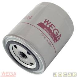 Filtro de leo - Wega Motors - <b>Audi A4 Sedan 2.4 V6 30V Multitronic 4P de 2002 at 2003</b> - A4 2.4 V6 2002 at 2004 - A6 2.7/2.8 1995 at 2007 - gasolina - cada (unidade) - WO344