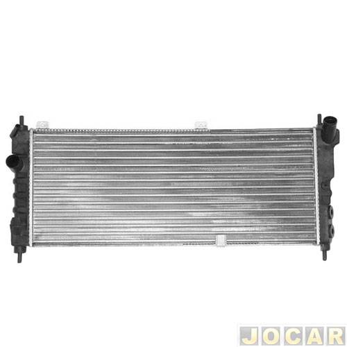 Radiador do motor - TYC - Corsa 1994 até 2002 - Classic 2003 até 2010 - para modelos com ar condicionado transmissão manual - cada (unidade) - 27554