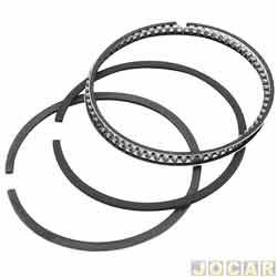 Anel de segmento - <b>Chevrolet Corsa Hatch Wind 1.0 MPFI 4P de 1999 at 2002</b> - Corsa 1.0 8v MPFI/EFI 1994 at 2002 - standard - cada (unidade)