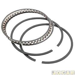 Anel de segmento - Frontier - <b>Fiat Uno CS Export 1.5 2P de 1990 at 1991</b> - Chevette 1.0 1991 at 1993 - Uno 1984 at 1990 - Stander - cada (unidade) - 23388
