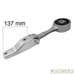 Coxim do motor - Jahu - <b>Volkswagen Fox 1.6 8V SP Total Flex 4P de 2004 at 2007</b> - Polo 2002 at 2006 - Fox 2003 at 2009 - modelo original - traseiro - cada (unidade) - 75126-4