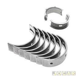 Bronzina de mancal - Frontier - <b>Fiat Dobl Essence 1.8 16V Flex de 2011 at 2021</b> - Corsa 1.0/1.4/1.6 1994 at 2002 - Palio/Strada/Doblo 1.8 - Stander - jogo - 22550