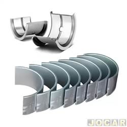 Bronzina da biela - Frontier - <b>Ford Ka GL Tecno 1.0 mpi de 1999 at 2000</b> - Fiesta/Ka 1.0/1.3 1996 em diante - motor endura - medida Stander - jogo - 22596