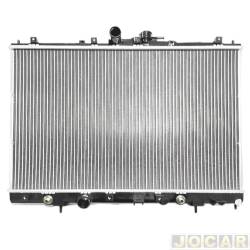Radiador do motor - importado - <b>Mitsubishi Pajero Sport HPE 4X4-AT 3.5 V6 Flex 4P de 2009 at 2010</b> - Pajero 3.0/3.5 V6 1998 at 2010 - para modelos com transmisso manual - cada (unidade) - 29860