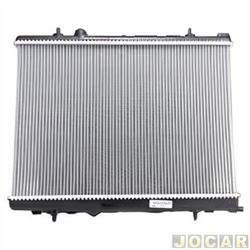 Radiador do motor - Valeo - <b>Peugeot 206 Hatch Presence 1.4 8V Flex 2P de 2005 at 2005</b> - Peugeot 206 2003 at 2005 1.0 e 1.6 - cmbio manual para modelos com ou sem ar condicionado - <b>com ar / sem ar condicionado</b> - cada (unidade) - 732926