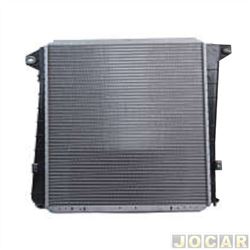 Radiador do motor - Valeo - <b>Ford Ranger Cabine Simples XLS 4X2 3.0 Turbo-IC PowerStroke diesel de 2005 at 2009</b> - Ranger 3.0 2006 em diante - modelos com transmisso manual e ar condicionado - cada (unidade) - 522251