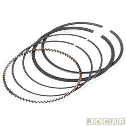 Anel de segmento - Frontier - <b>Peugeot 206 SW Presence 1.6 16V Flex de 2005 at 2007</b> - 206 1.6 16v 2001 at 2008 - STD - medidas: 78,5 x 1,2 x 1,5 x 2,5 - cada (unidade) - 23375