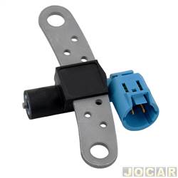 Sensor de rotao - Hella - <b>Renault Logan Expression 1.6 8V Hi-Torque Flex de 2007 at 2013</b> - Logan 1.6 8V/16V 2007 at 2013 -Megane 1.6 16V 2006 at 2012 - Scenic 1.6 16V 2001 at 2010 - cada (unidade) - 6PU009163851