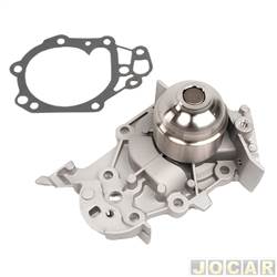 Bomba d'gua - Drivetec - <b>Renault Sandero Tech Run 1.0 16V Hi-Flex de 2013 at 2014</b> - Clio 2000 at 2006 / Logan 2007 at 2013 - 1.0 16V - Sandero 2007/ - Kangoo 2002 at 2005 - Twingo - cada (unidade) - 74556