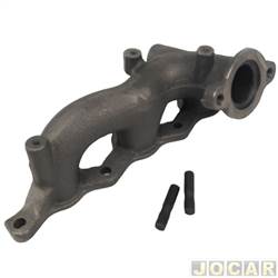 Coletor Escape - Drivetec - <b>Mitsubishi L-200 Cabine Dupla Triton HPE 4X4 AT 3.5 V6 Flex de 2012 at 2017</b> - L200 3.5 2008 em diante - lado do motorista - cada (unidade) - 74796